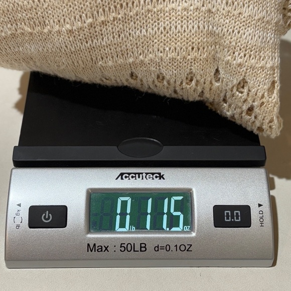 Coldwater Creek Open Knit Cardigan Sweater Sz M Beachy Boho Long Sleeve Beige - Picture 10 of 10